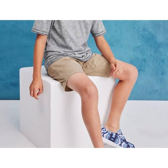 Hurley Boys Khaki 4-Way Stretch Hybrid Shorts Size M - Picture 3 of 9